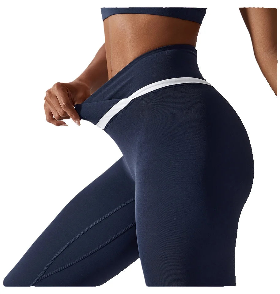 Women's Summer Breathable Stretch Fitness Leggings Push-Up Plus-Size Workout Training Pants Ruched Customized Logo Print ODM