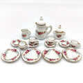 1/12 Scale Dollhouse Miniature Tableware Resin Tea Pot and Cup Set Soft Toy DIY Mini Toy