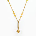Simple 18K Gold Plated Dainty Stainless Steel Star Zirconia Pendant Tarnish-Free Waterproof Link Chain Necklace Trendy Style