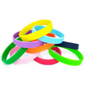 Custom logo Blank Luminous Silicone Wristbands Sport Glow in Dark Rubber Bracelet