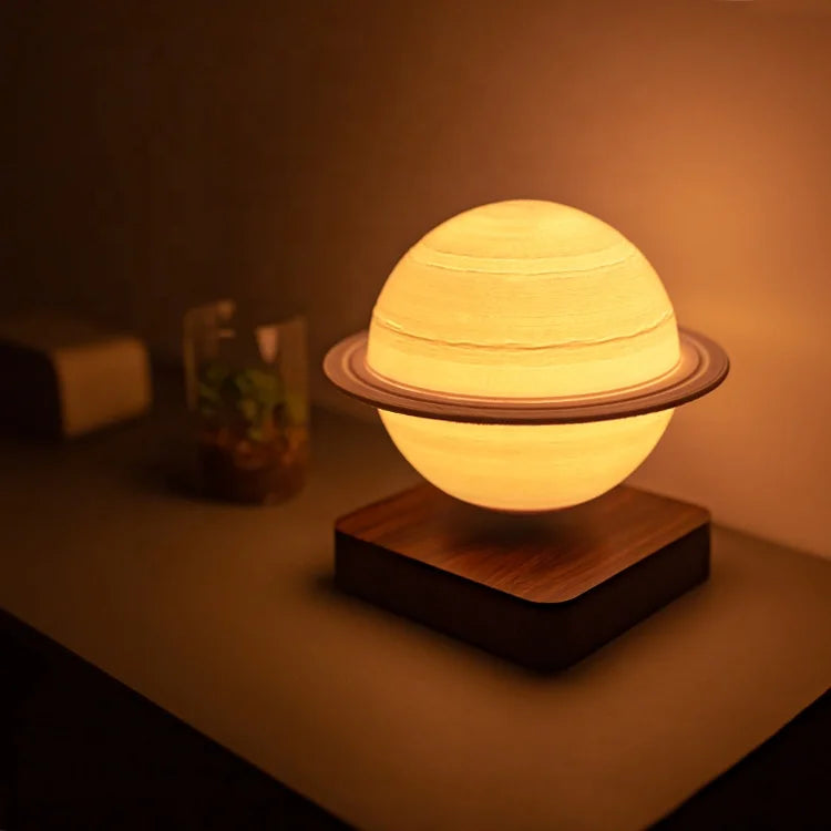 Factory Price Modern Style Bedroom Wireless Inductive Power Charger Magnetic Levitation Saturn Floor Home Light