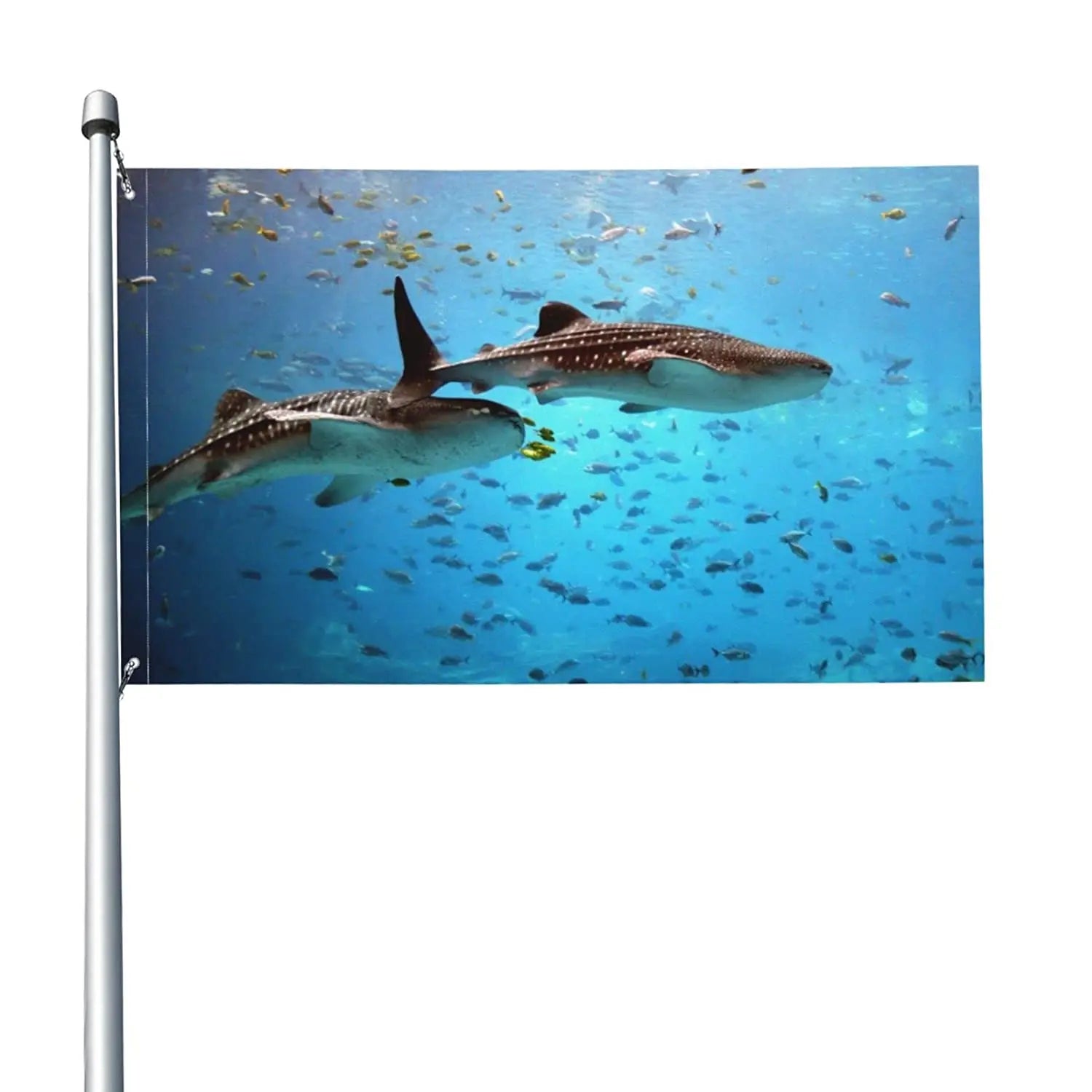 Whale Shark Flag 3x5ft Vivid Color and UV Fade Resistant for Festival Carnival Party Decoration