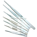 7pcs Stainless Steel Tweezers Long Straight Forceps 12.5cm-30cm Straight Head Elbow Thicken Tools