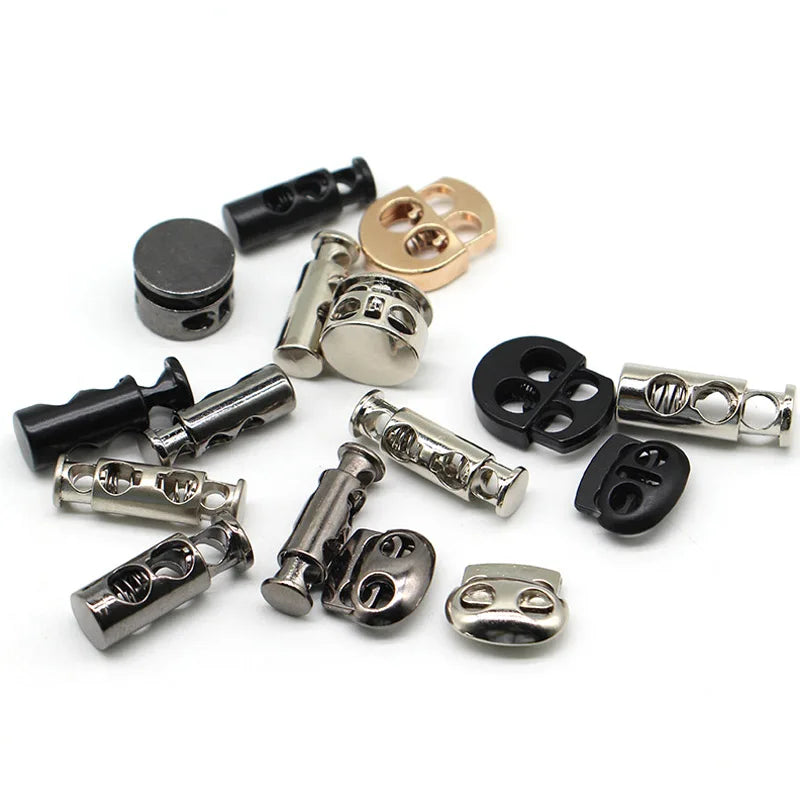 Factory Custom  Adjustable Metal Cord Lock Toggle Stopper for Backpack Sportswear Outdoor Gear Drawstring Garment Accessories