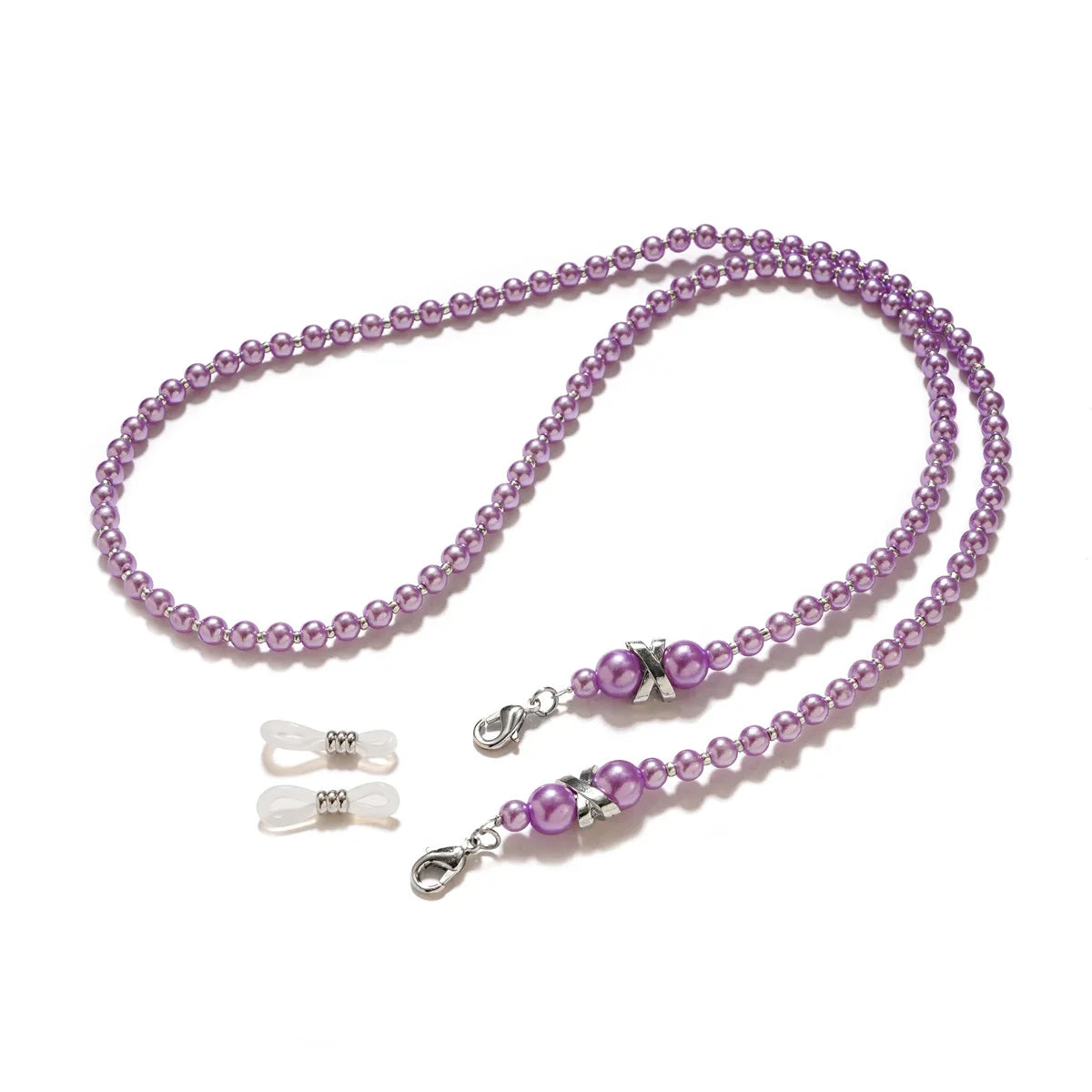 Fashionable High Quality Handmade Customized Anti Loss Imitation Pearl Eyewear Chain