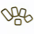 Meetee BF210 20/25/32/38mm old Bronze Rectangular Ring Bag Webbing Hardware Accessories Square Buckle