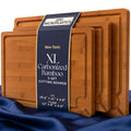 Acacia Bamboo Cutting Boards Set of 3 PCS for Kitchen Large Wooden Cutting Board Set With Handle Thick Chopping Board