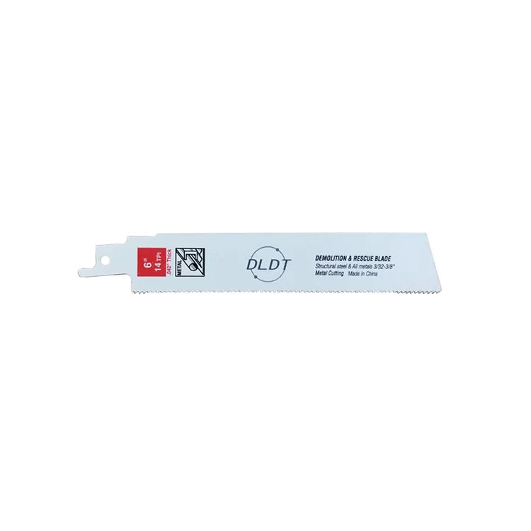 6 Inch Solid Bar Heavy Duty Metal Cutting Bi-metal M42 Reciprocating Saw Blades OEM White