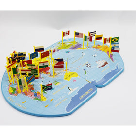Detailed Cartography Map Geographic Knowledge Learning Educational Toys Wooden World Map Wooden Toys Children
