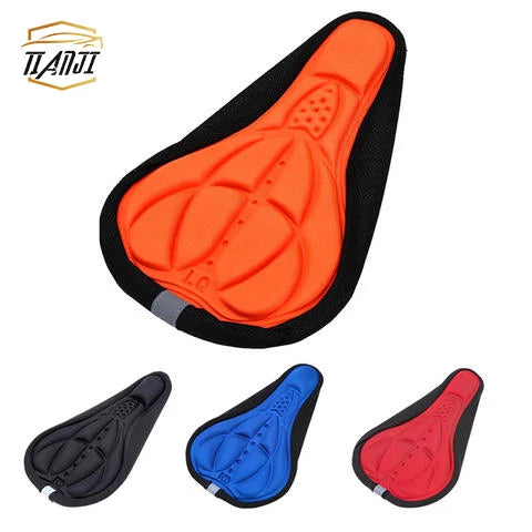 Bicycle Saddle 3D Soft Cycling Seat Cover MTB Mountain Bike Thickened Sponge Pad Outdoor Breathable Cushion