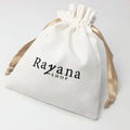Cotton Drawstring Bags White Organic Cotton Bags Recyclable with Logo Custom Cotton Muslin Drawstring Bags