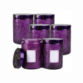 Empty Purple Deco Luxurious 8 oz 250ml Candle Lantern Candlestick Container Jar for Wedding Table