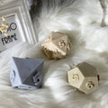 D-8842 Multifaceted Polygonal Dice Silicone Candle Mold Triangle Diamond Dice Plaster Crystal Making Tools Wax Mould Home Decor