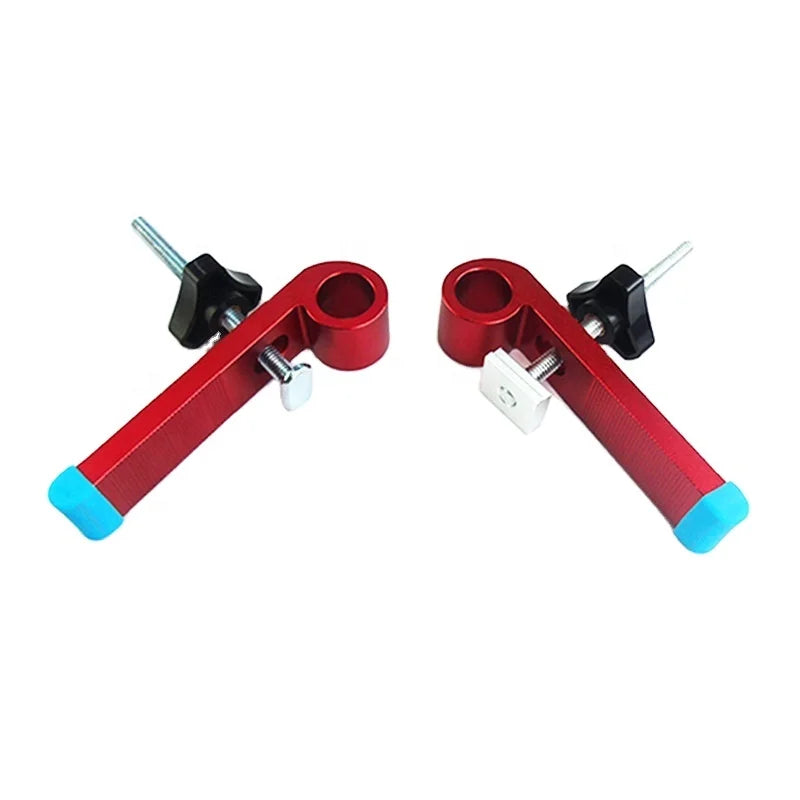 1 Set of Universal Aluminum Alloy Galvanized Track Clamping Block Pressure Plate M8 Screw Hinge Woodworking Tools