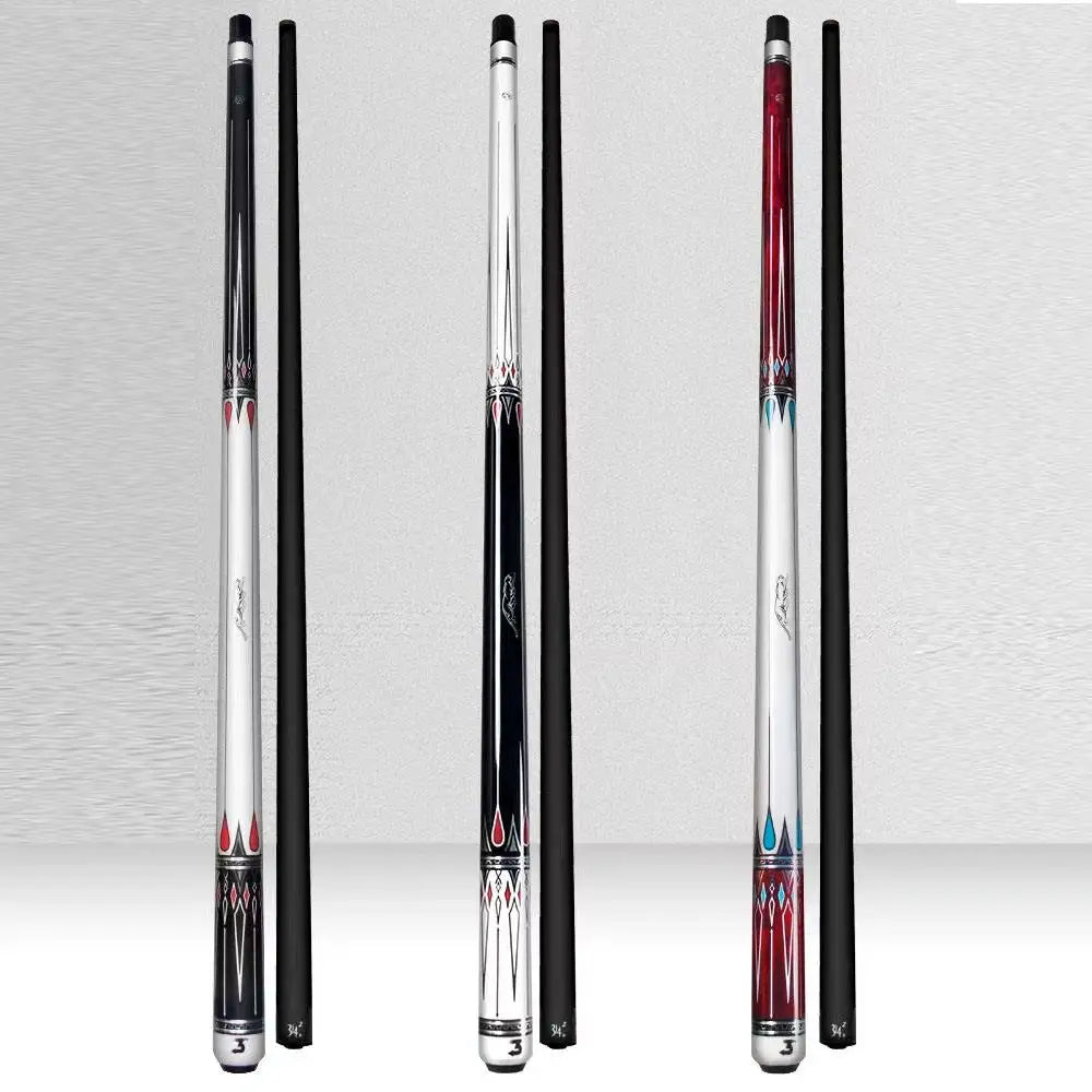 Xikuno High-Tech 58-Inch Carbon Shaft Maple Cue Unilock Preoaidr 1/2 Pool Cue with Stainless Steel Joint