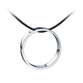 925 Silver Necklace Men Silver Circle Necklaces for Men Minimal Jewelry MegaBDM