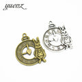 YuenZ Metal Rabbit Clock Charms Pendant Diy Bracelet Necklace Jewelry Handmade Accessories 31*25mm J285