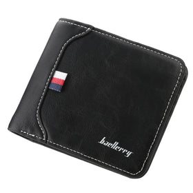 Baellerry Wallet Vintage Slim Minimalist Men's Wallet Leather Bifold Wallet for Men
