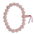 Healing Crystal Rose Quartz Bead Bracelet Natural Custom Stretch Bangles pink Quartz Bracelet