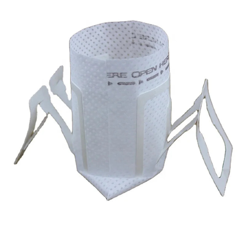 Wholesale 74*90mm Non-Woven Coffee Drip Filter Bag Eco-Friendly Paper Ear Hanging for Drip Coffee Packaging & Printing Product