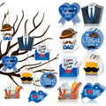 2024 Father's Day Gift Decoration Promotional Gift Party Ornaments Paper Card Hanging Father's Day Birthday Day Card