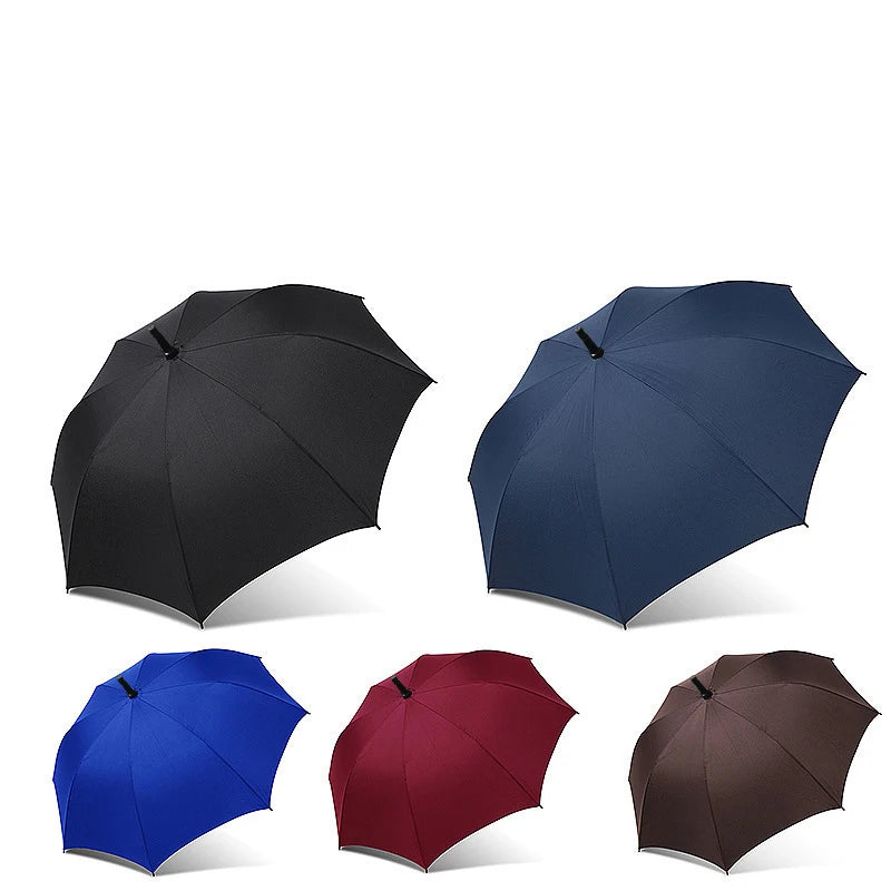 Hot Sale Wholesale Large Golf Umbrella Custom Logo Print Double Layer Protection Automatic Straight Light Weight Umbrella