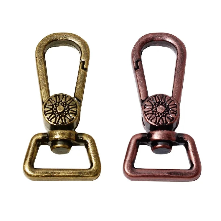 Wholesale Antique Snap Hooks Hardware Zinc Alloy Bags Swivel Lobster Clasps Dog Leash Buckle for Keychains