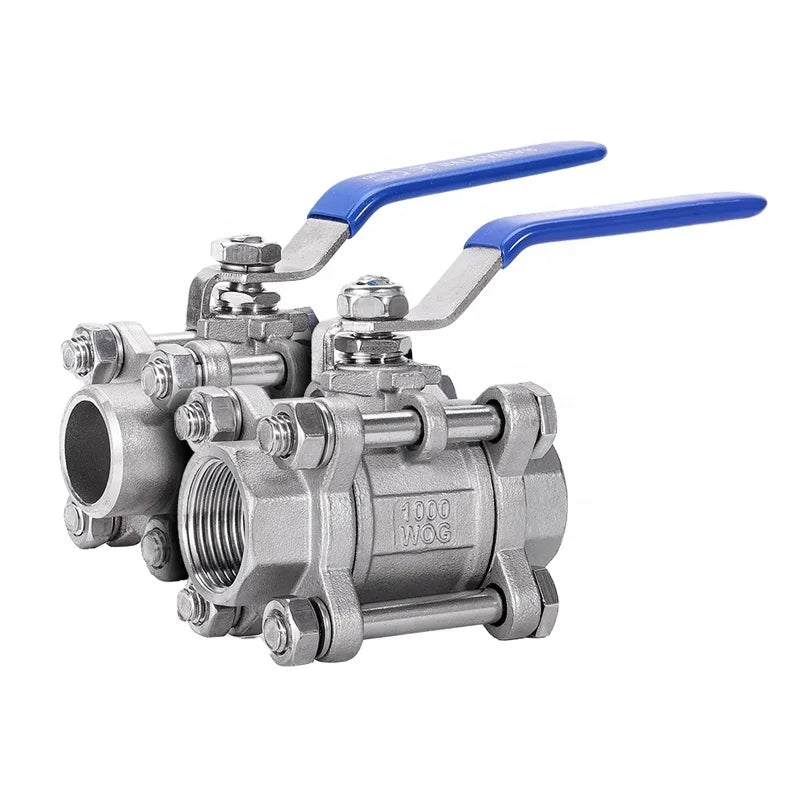 Wholesale Good Quality Stainless Steel 304 3PC Ball Valve with Butt Welded End