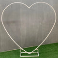 Creative Iron Art Heart-Shaped Wedding Arch New Curved Background Metal Props Backdrop Stand for Stage Layout & Party Use