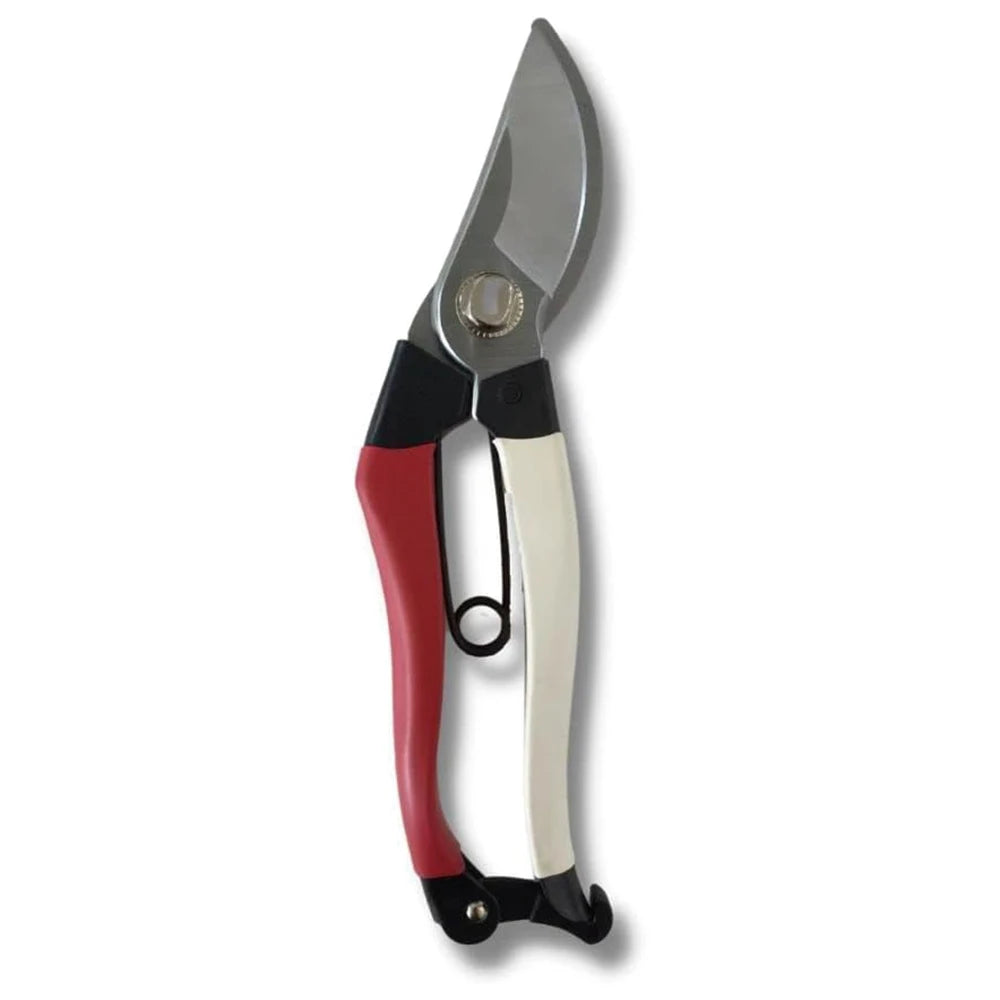Professional Pruning Shears with Japan Standard Steel Ergonomic Hand Pruner for Branch Cutting Anti-Slip Red Handle Garden Tool