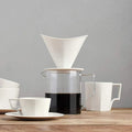 Nordic Ceramic Black Cappuccino Coffee Cup and Saucer Set Porcelain Espresso Latte Milk Tea Mug Pour Over Coffee Dripper Filter