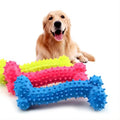 Durable Rubber Dog Chew Toys Squeaky Pet Bite Molar Tooth Toys for Large Small Dogs Outdoor Training Fun Puppy Cat Supplies