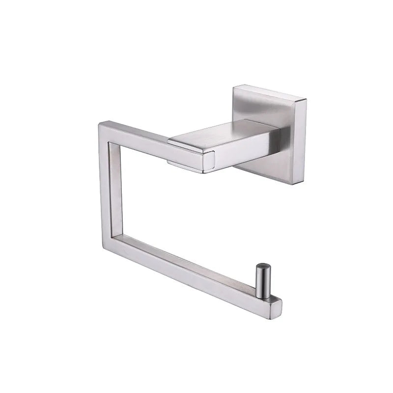 OEM Tissue Holder Wholesale Toiler Matte Black Towel Toilet Stand Handle Hand Brushed Nickle Roll Toliet Paper Holder Wall Mount