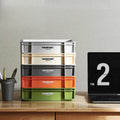 SHIMOYAMA Multi-color Desktop Stackable Multi-use Outdoor Home Space Plastic Sundries Storage Basket Box
