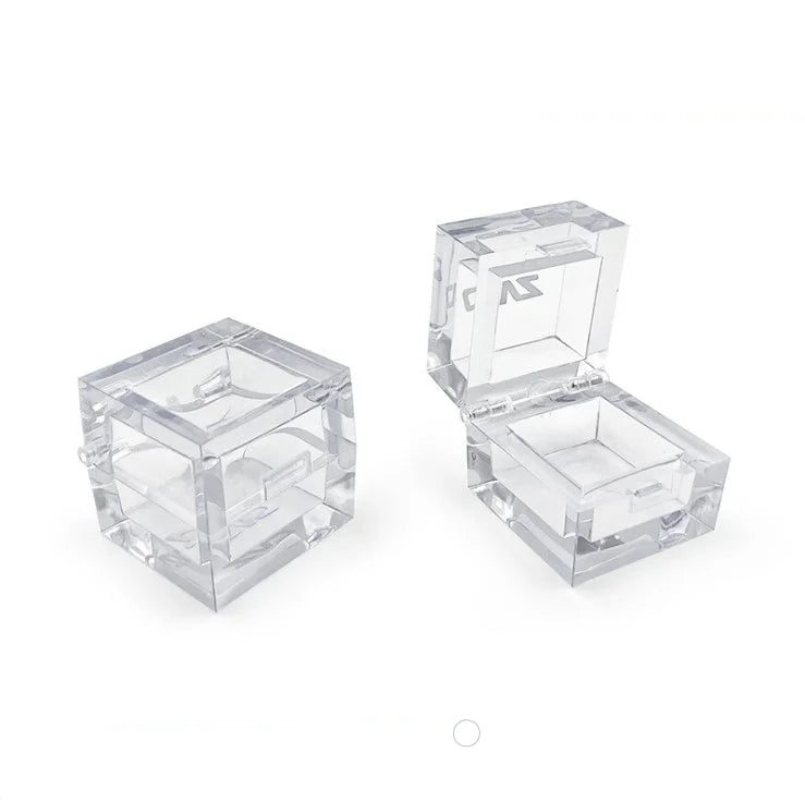 3G+3G Cream Shell Lipstick Tube Two-Color Transparent Square Box Packaging New Little Ice Blush Eye Shadow Highlights Skin Care