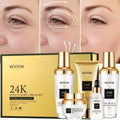 OEM Best Seller Plant Extract Cosmetics 24K Gold Whitening Skin Care Set Private Label Collagen Hyaluronic Acid Skincare Set