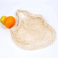 Net Custom Label Reusable Cotton Fruit Carrying Bag Shopping Grocery Mesh Tote Shoulder Bag