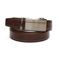 Luxury Men's Business Leather Belt with Automatic Alloy Buckle Ratchet Waistband & Gift Ideas for Jeans