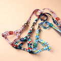 Vest Style Printed Medium and Large Dog Harness Set Designer Dog Harness