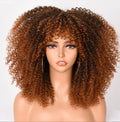 Wholesale Afro Kinky Curly Wig Wig Hair Synthetic Fiber Short Curly Women Black 12 Elastic Lace Vanessa Short Wig Cali Sand Afro
