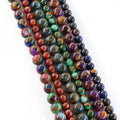 Special Design 15.5 Inch Mosaic Quartz Gemstone Loose Beads Smooth Stone Beads for Jewelry Making