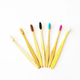 Newly Designed Castor Oil Bamboo Toothbrush Natural Biodegradable Special Manufacturer's Product