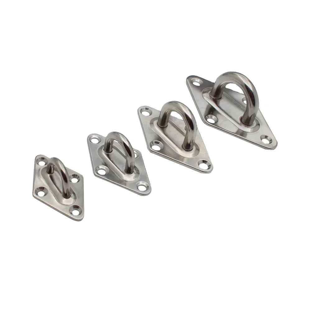 Rigging Stainless Steel Pad Eye Diamond Shape 8mm for Fasteners Hardware