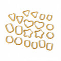 Yiwu DAICY Wholesale Geometric Earrings 18k Gold Stainless Steel Gold Rectangle Hoop Earring for Women Charm Jewelry