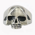 Wholesale Custom Vintage Punk Design Ring Stainless Steel Ring Skull Head Ghost Ring for Men's
