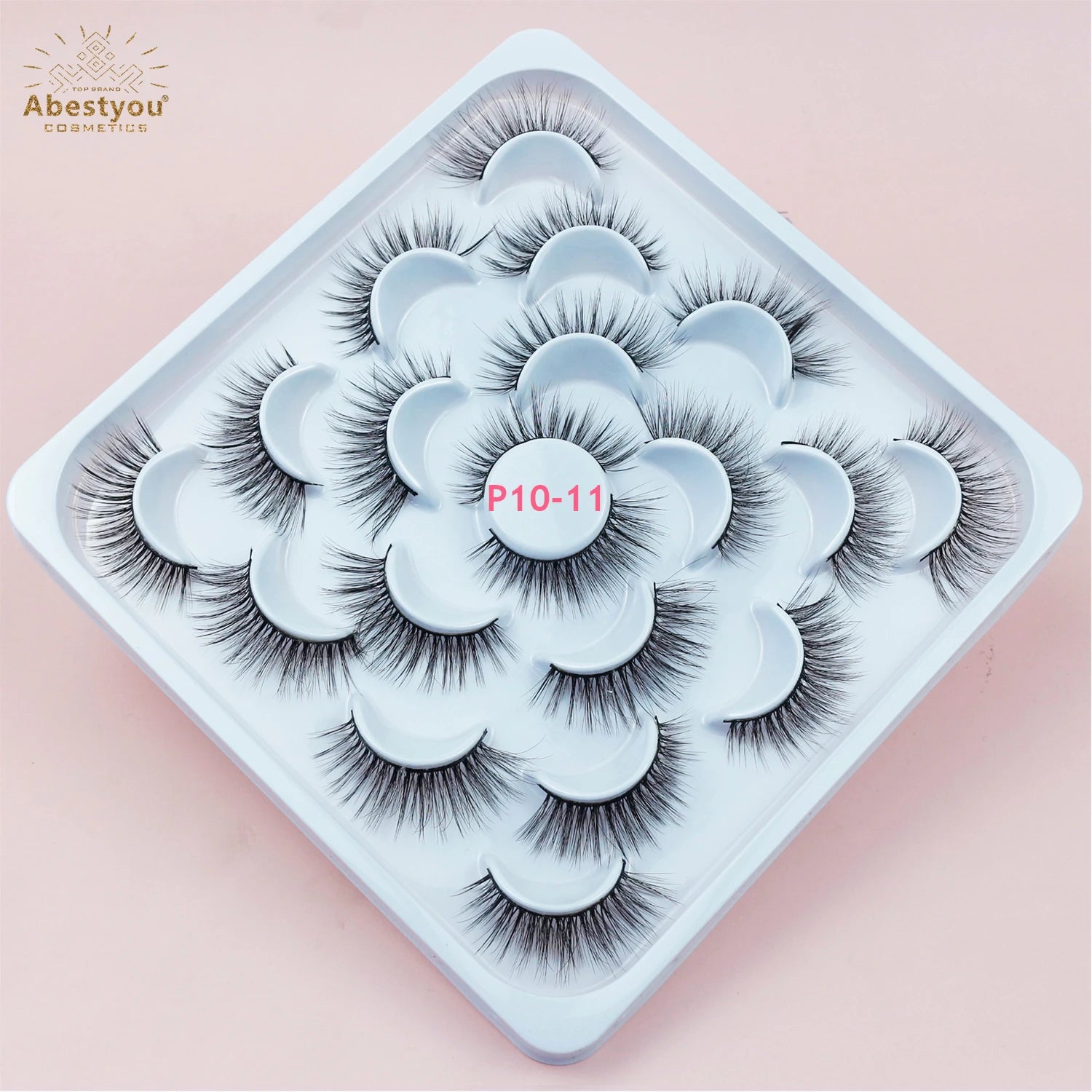 Abestyou Lash Wholesale Vendor's New Style Faux Mink Eyelashes Wispy Fluffy Look Full Strip Lashes