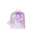 2022 Wholesale Waterproof Girls Small Clear PVC Cartoon Cute Unicorn Toddler Transparent School Backpack