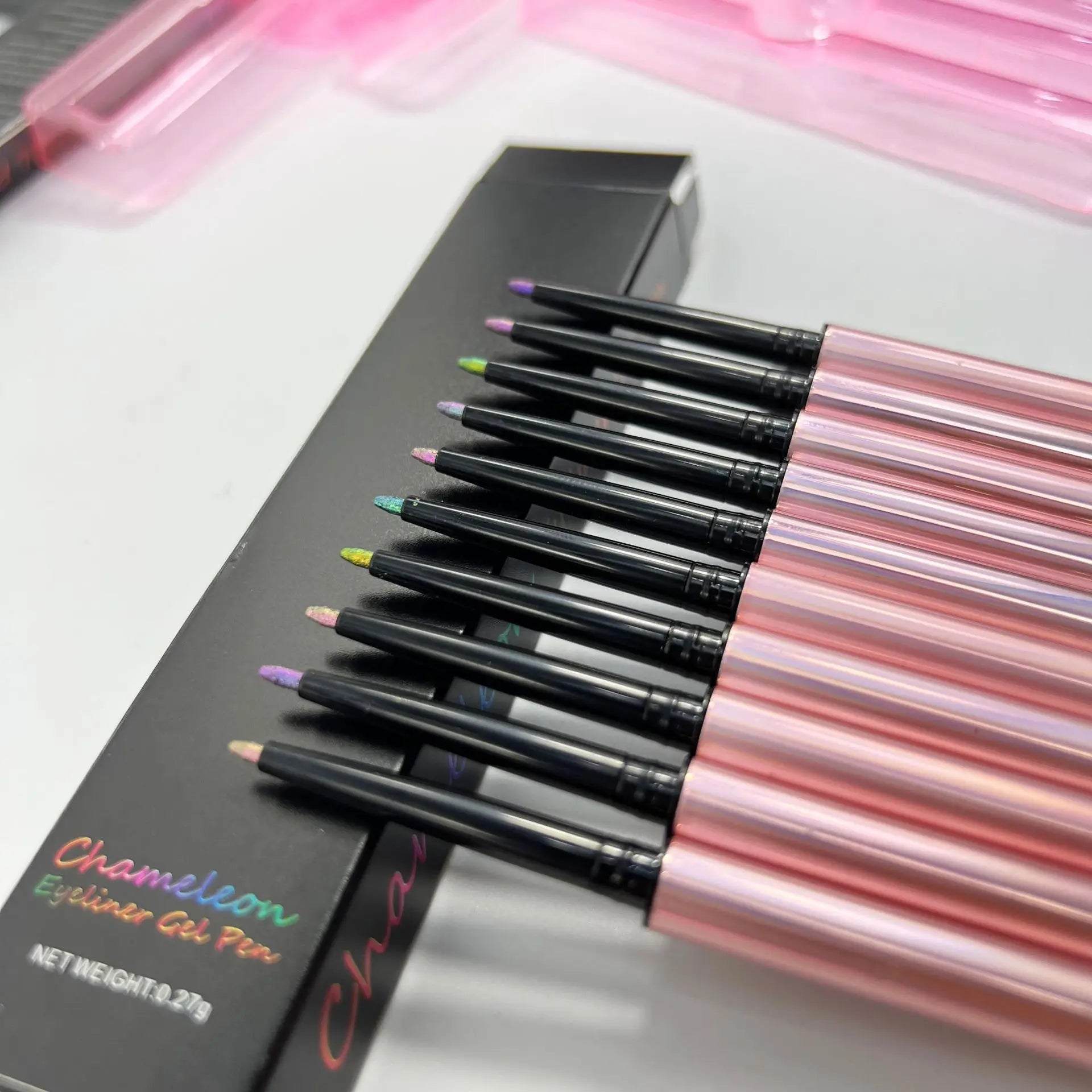 Luxury Vegan Chameleon Eyeliner Pen Glitter & Pearl Eye Liner Lasting Waterproof & Non-Smudge Mineral Ingredient Wholesale