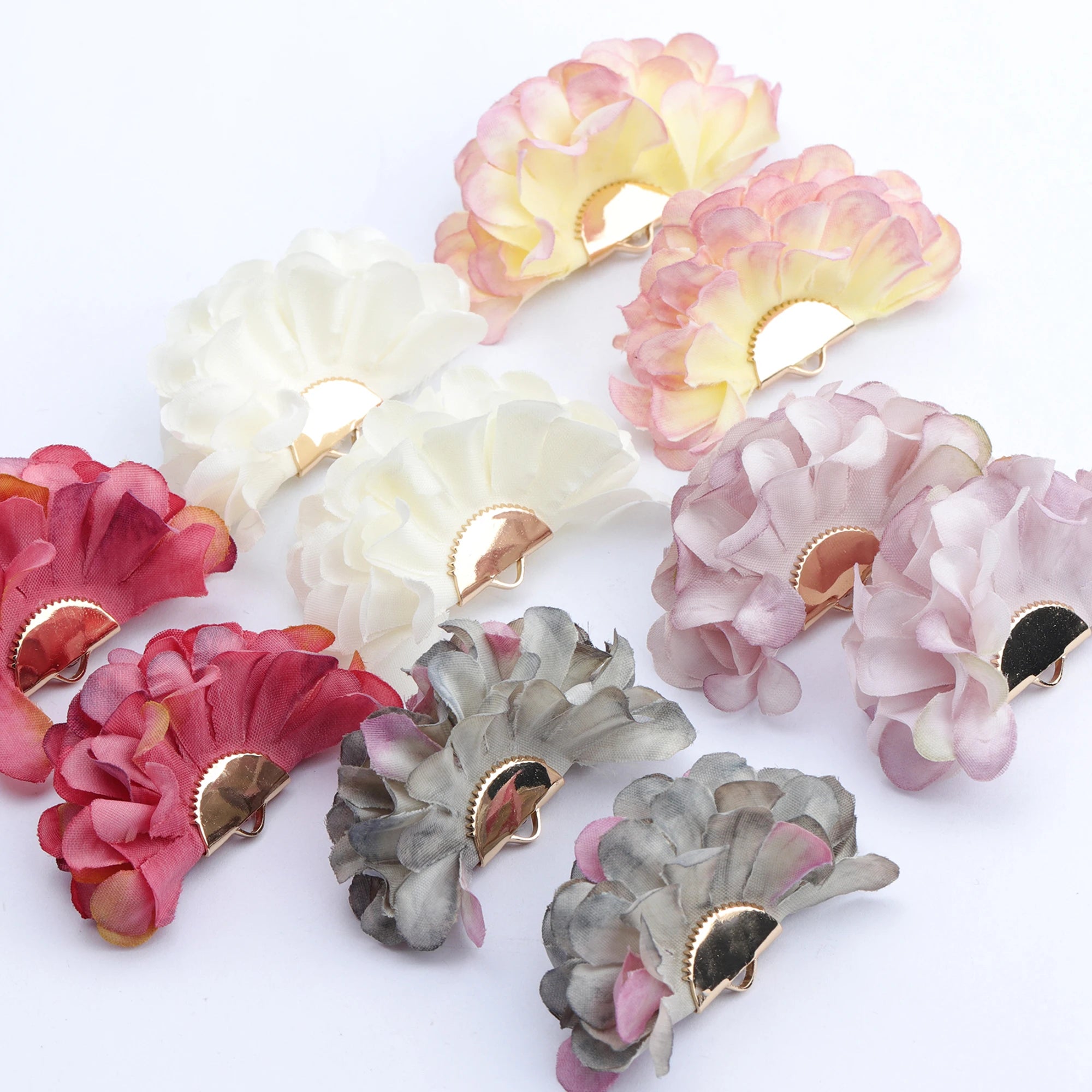 F146 10pcs/lotJewelry Accessories18k Gold Platedcopperhand Madeflower Shapecharmsdiy Pendantearring Making Findings