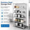 Wholesale Commercial Kitchen Stainless Steel Storage Shelf Industrial Heavy Duty Adjustable for Restaurant Project and Hotel